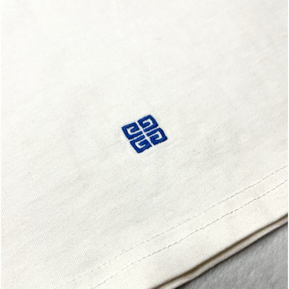 Men’s Givenchy Embroidered Blue G T Shirt Slim Fit Size Small 100% Cotton - Picture 8 of 14